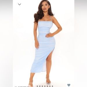 Blue Mesh Dress Never Worn